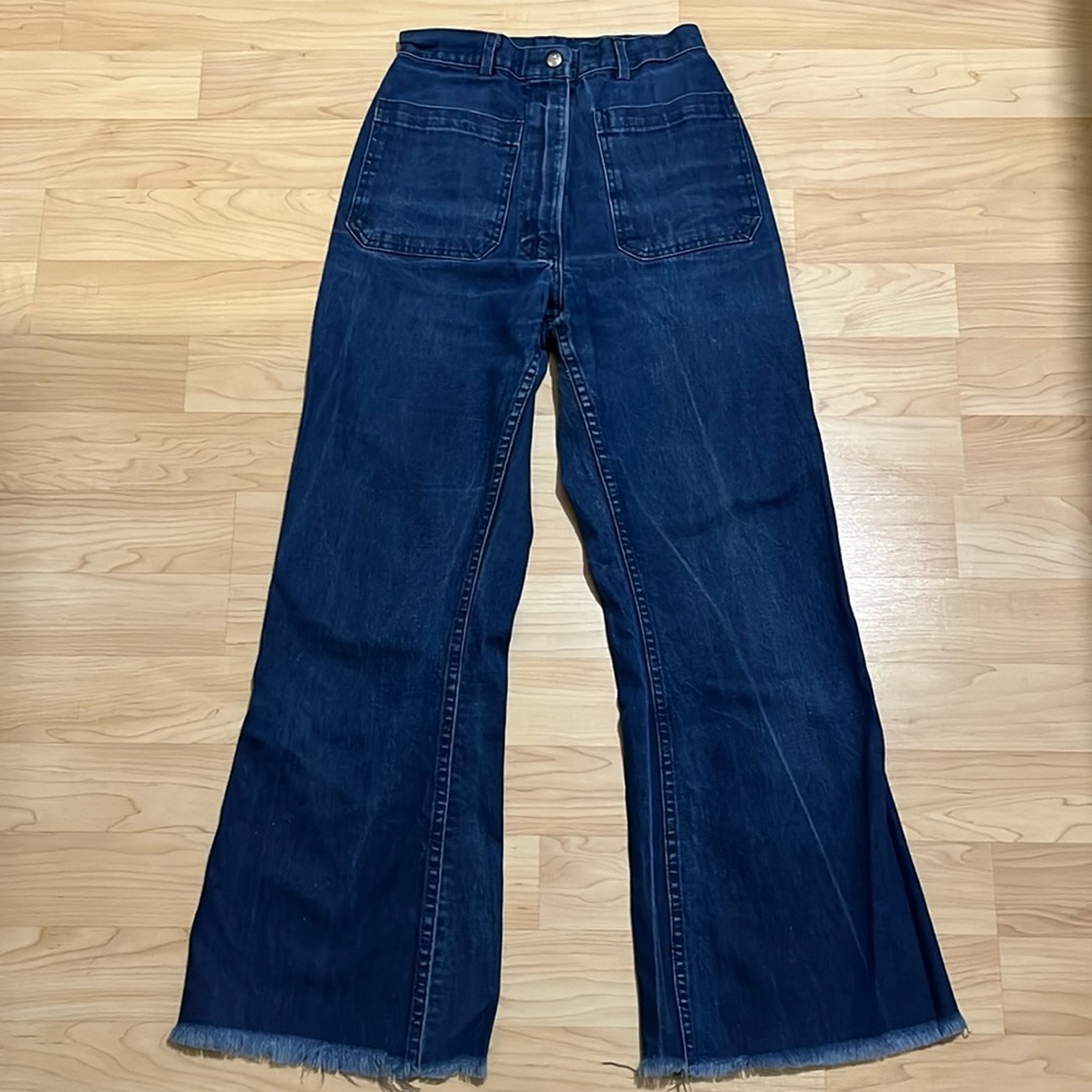 Seafarer Vintage Denim Jeans High Rise Raw Hem W 24" True Vintage